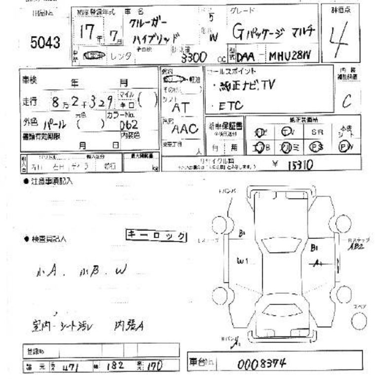 2005 Toyota Kluger V