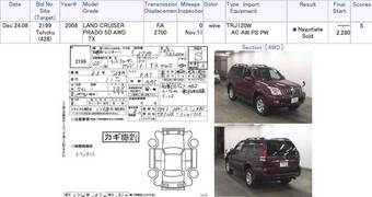 2008 Toyota Land Cruiser Prado For Sale