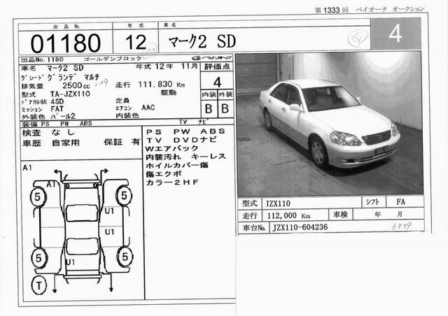 2000 Toyota Mark II Photos