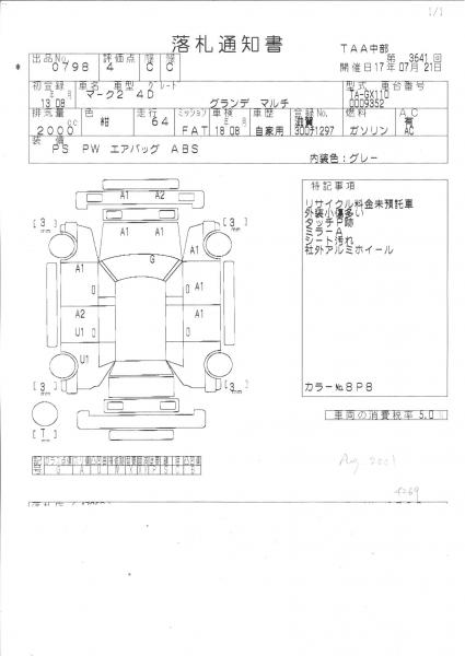 2001 Toyota Mark II Photos