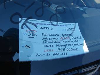 2005 Toyota Mark X Photos