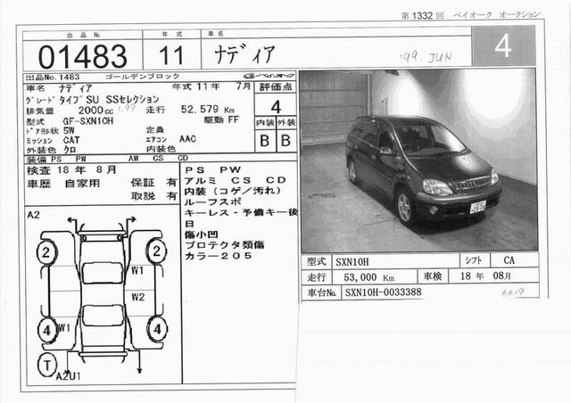 1999 Toyota Nadia Pictures