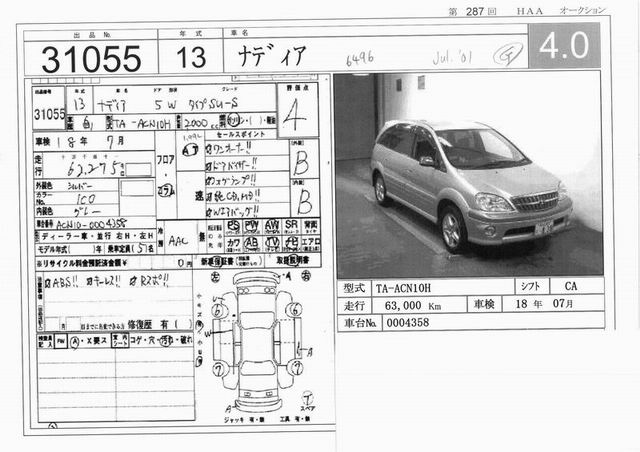 2001 Toyota Nadia Wallpapers