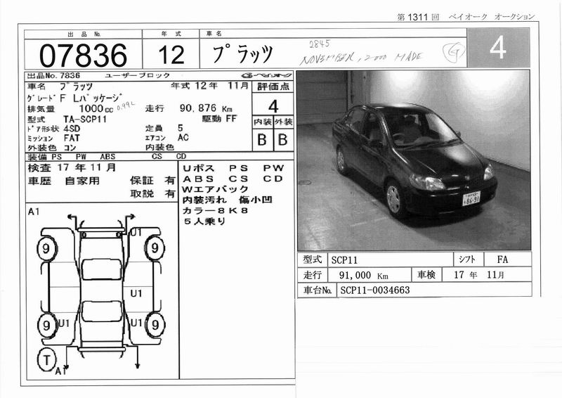 2000 Toyota Platz Pictures