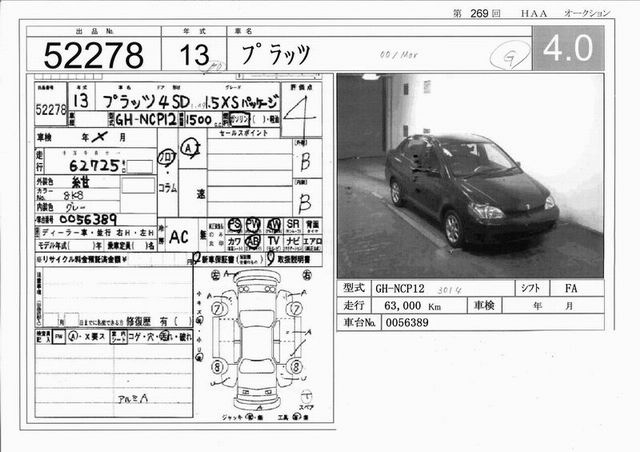 2001 Toyota Platz Pics