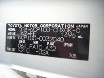 2006 Toyota Ractis Wallpapers