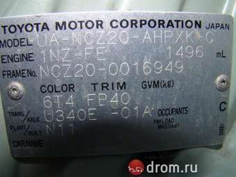 2003 Toyota Raum Pictures