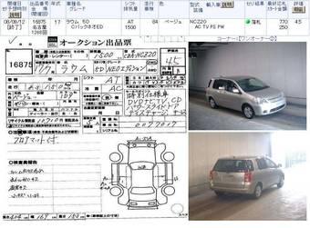 2005 Toyota Raum For Sale