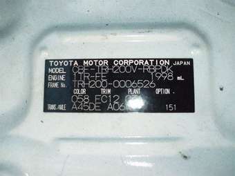 2004 Toyota Regius Ace Pictures