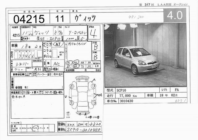 1999 Toyota Vitz Pictures