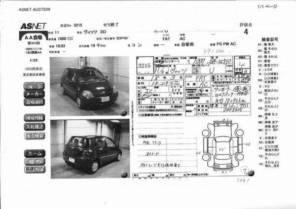 1999 Toyota Vitz Photos