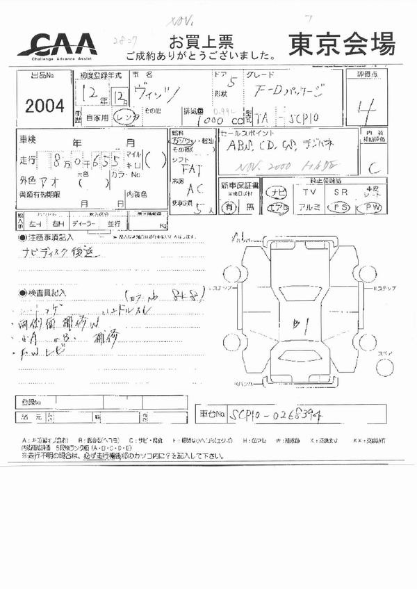 2000 Toyota Vitz Pictures