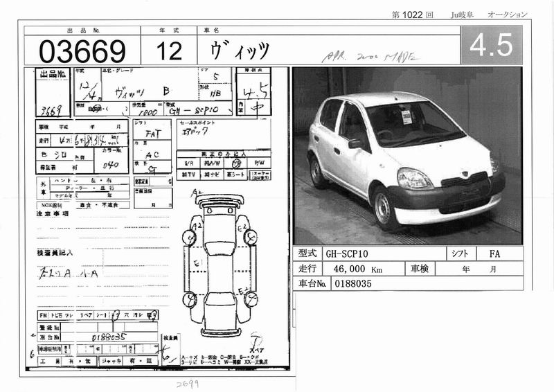 2000 Toyota Vitz Pictures