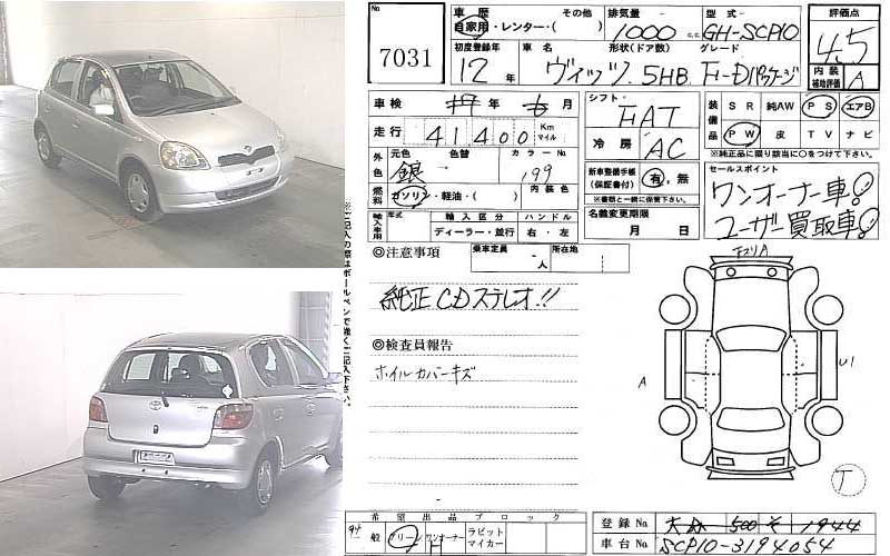2000 Toyota Vitz For Sale