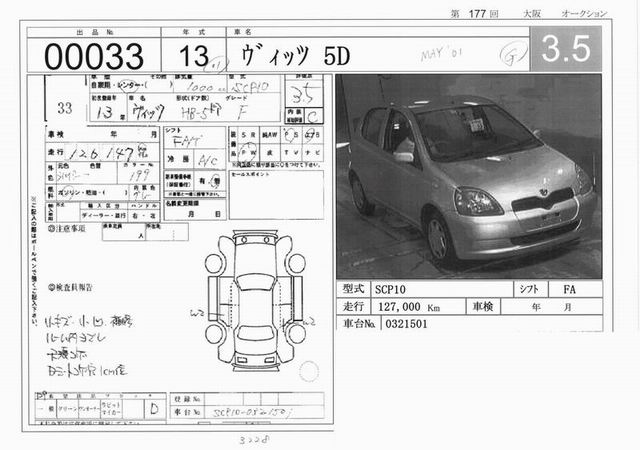 2001 Toyota Vitz