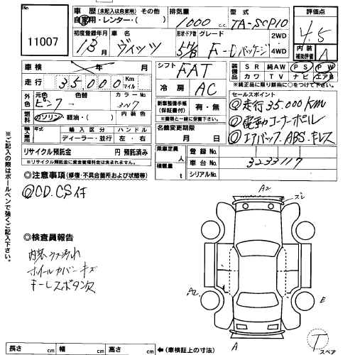 2001 Toyota Vitz Photos