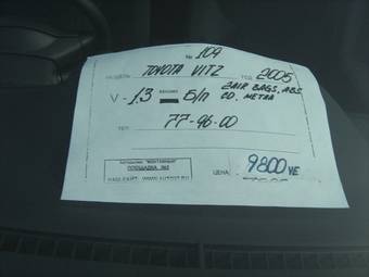 2005 Toyota Vitz Photos