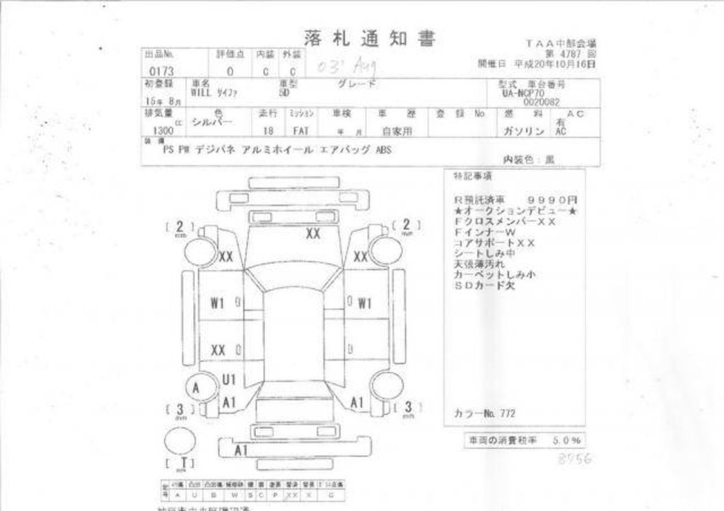 2003 Toyota WiLL Cypha