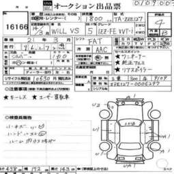 2002 Toyota WiLL VS For Sale