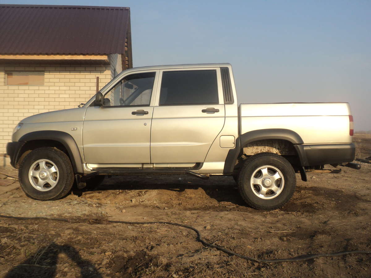 Уаз пикап расход. УАЗ пикап 265/70/65. Трубы УАЗ пикап хром. UAZ Pickup 2015 сигнал. Катушка УАЗ пикап.