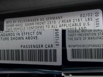 2002 Volkswagen Passat Pictures