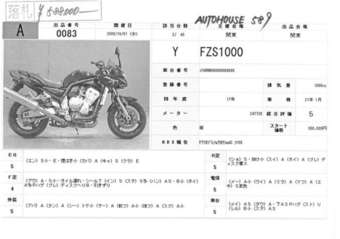 2005 Yamaha FZ For Sale