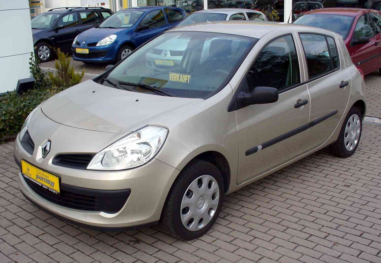 2005 Renault Clio III (Phase I) 1.4i 16V (98 Hp)  Technical specs, data,  fuel consumption, Dimensions